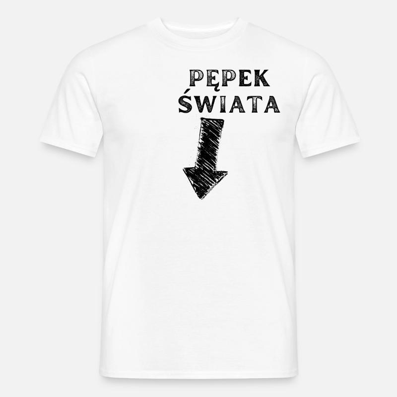 Der Nabel der Welt - Männer T-Shirt - Weiß