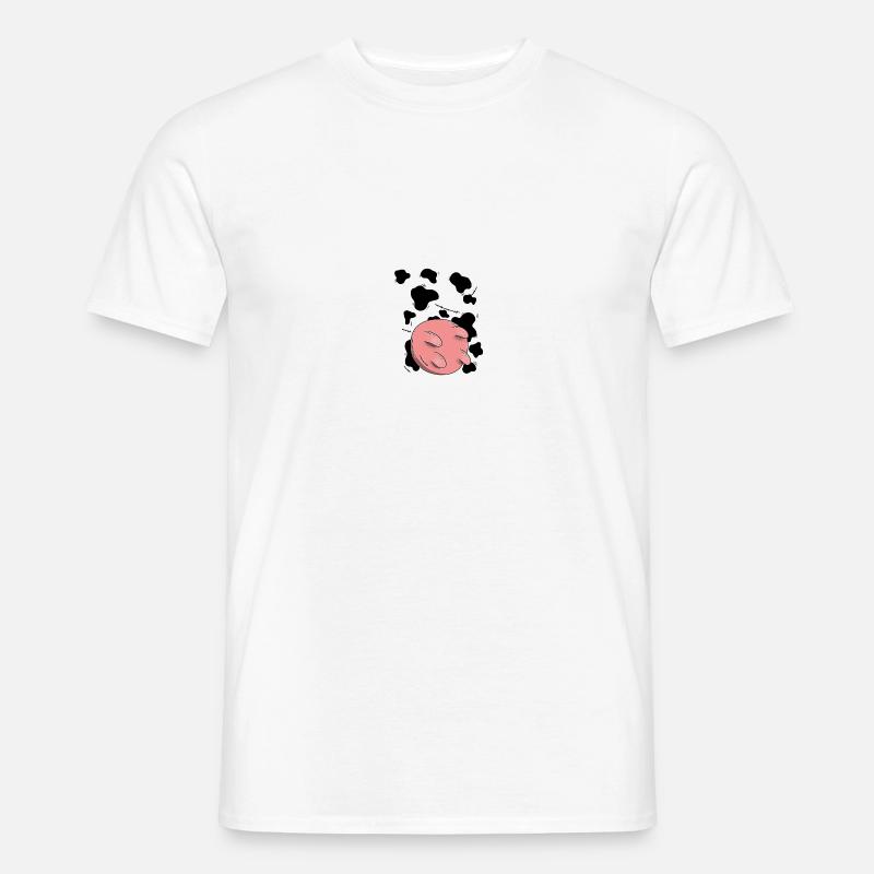 Conception du pis de vache - T-shirt homme - blanc
