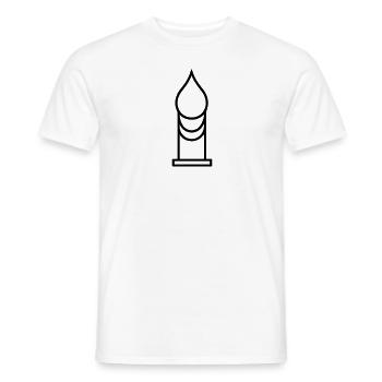 Candle - Men's T-Shirt - white - Front - AI Model Male 178 dark (178cm)