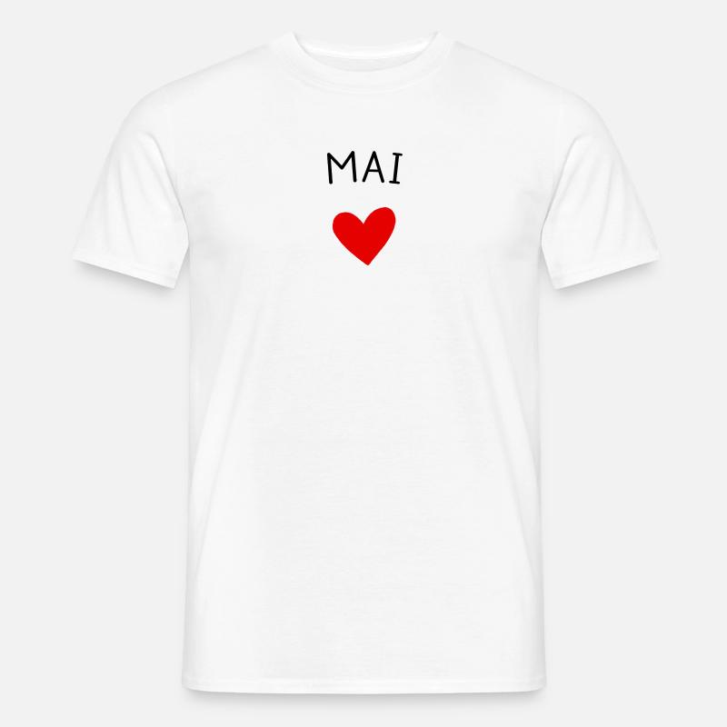 Werdende Mutter May – Baby unterwegs ❤️ - Männer T-Shirt - Weiß