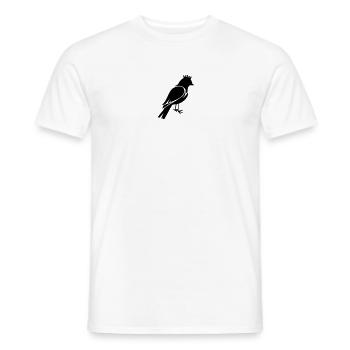 Bird silhouette with crown - Men's T-Shirt - white - Front - AI Model Male 178 dark (178cm)