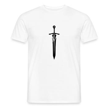 Sword - Men's T-Shirt - white - Front - AI Model Male 178 dark (178cm)