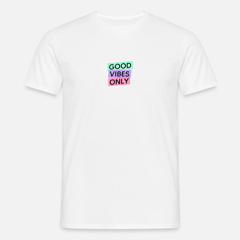 Kun gode vibes - T-shirt til herrer - hvid