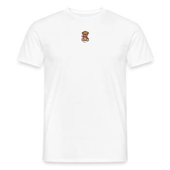 Pixel MiniBear Denmark - Men's T-Shirt - white - Front - AI Model Male 178 dark (178cm)