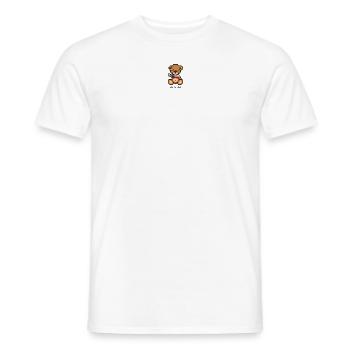 Pixel MiniBear Czech Republic - T-shirt homme - blanc - Devant - AI Model Male 178 dark (178cm)