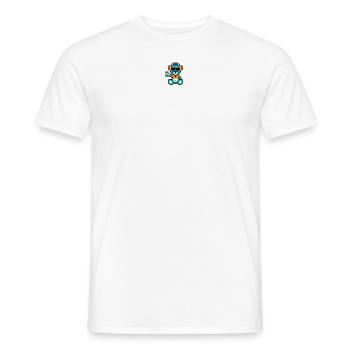 Pixel MiniBear Geek - Men's T-Shirt - white - Front - AI Model Male 178 dark (178cm)
