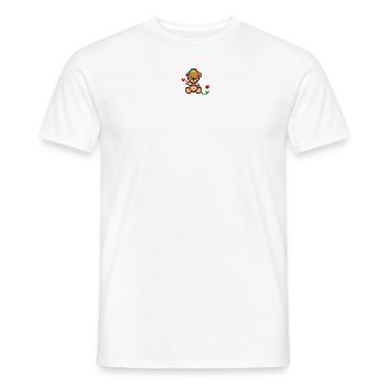Pixel MiniBear Pride - Men's T-Shirt - white - Front - AI Model Male 178 dark (178cm)