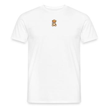 Pixel MiniBär Neon-Orange - Männer T-Shirt - Weiß - Vorne - AI Model Male 178 dark (178cm)