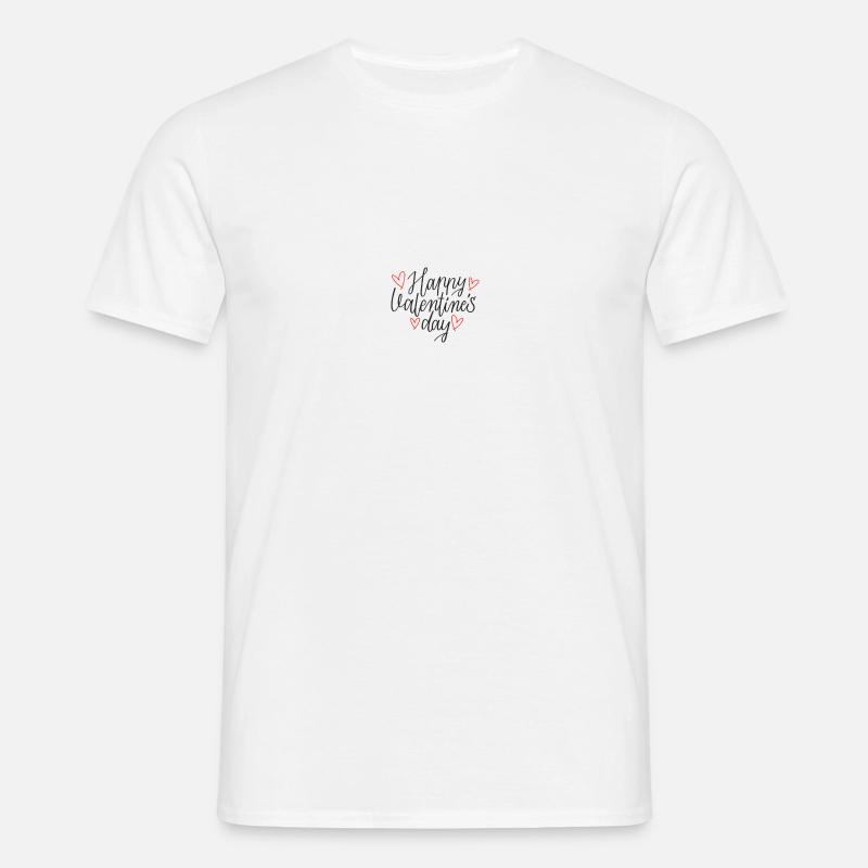 Joyeuse Saint-Valentin - T-shirt Homme - blanc