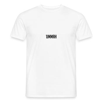 1ummah BLK - Men's T-Shirt - white - Front - AI Model Male 178 dark (178cm)