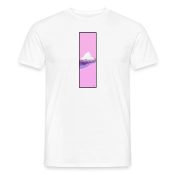 Pinker Strand - Männer T-Shirt - Weiß - Vorne - AI Model Male 178 dark (178cm)