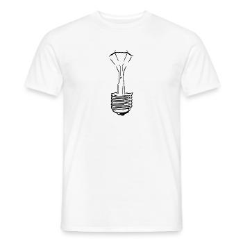 Lampe mit defektem Glaskolben - Männer T-Shirt - Weiß - Vorne - AI Model Male 178 dark (178cm)