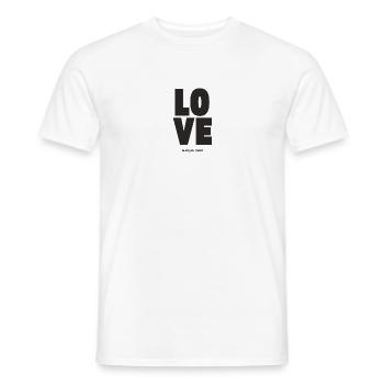 Love - Männer T-Shirt - Weiß - Vorne - AI Model Male 178 dark (178cm)