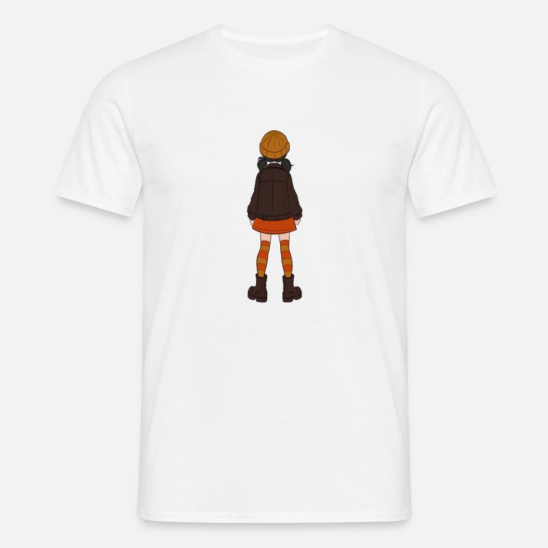 Mädchen - Männer T-Shirt - Weiß