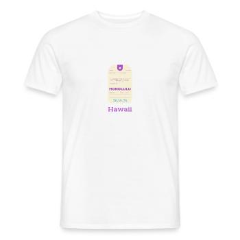 Hawaï - T-shirt homme - blanc - Devant - AI Model Male 178 dark (178cm)