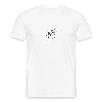 Tic Tac Toe - Männer T-Shirt - Weiß - Vorne - AI Model Male 178 dark (178cm)