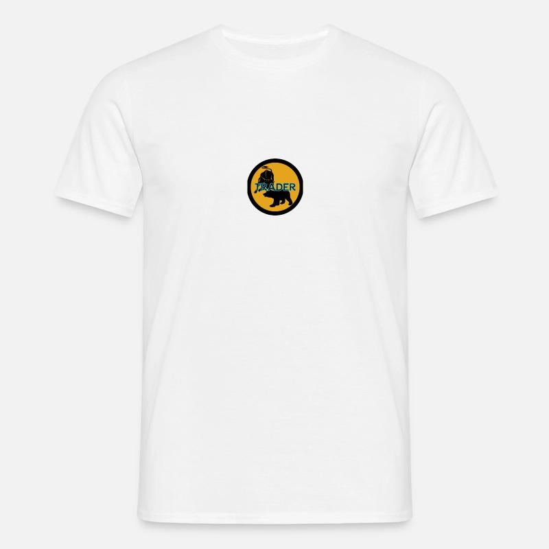 Trader - Männer T-Shirt - Weiß