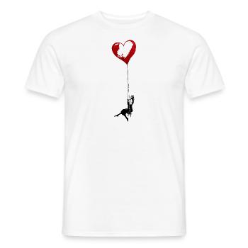 Girl with heart - Männer T-Shirt - Weiß - Vorne - AI Model Male 178 dark (178cm)
