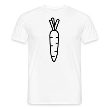 Carotte - T-shirt homme - blanc - Devant - AI Model Male 178 dark (178cm)