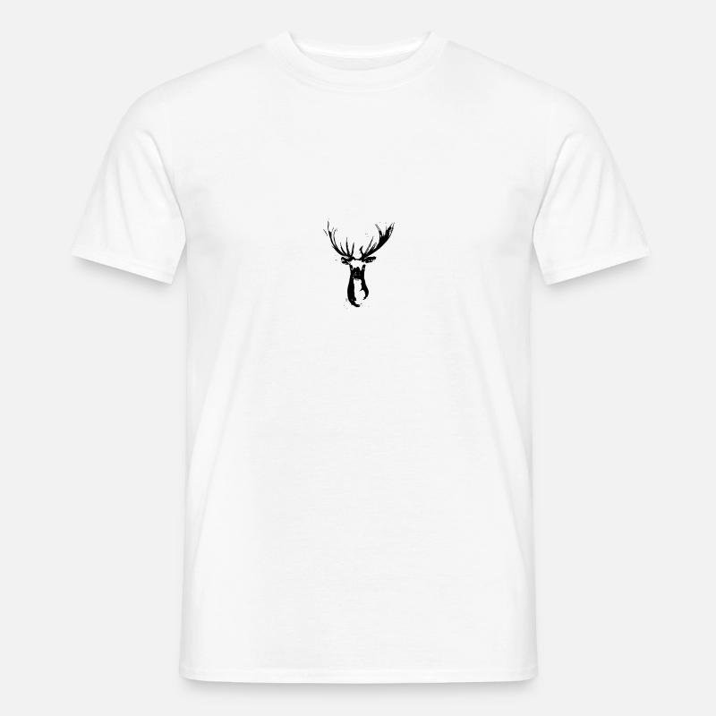 Rehbock Design - Männer T-Shirt - Weiß