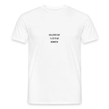 Ich spreche fließend Ironisch - Männer T-Shirt - Weiß - Vorne - AI Model Male 178 dark (178cm)
