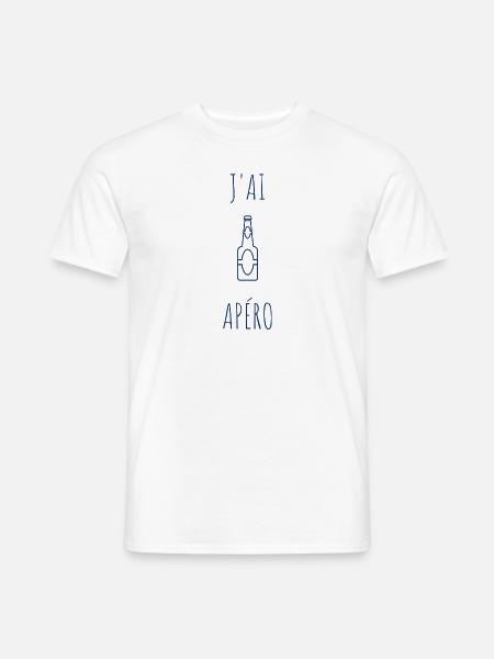 J'ai apéro - T-shirt homme - blanc