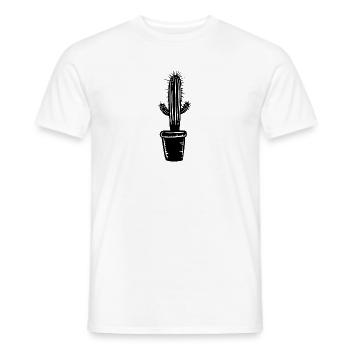Kaktus - Männer T-Shirt - Weiß - Vorne - AI Model Male 178 dark (178cm)