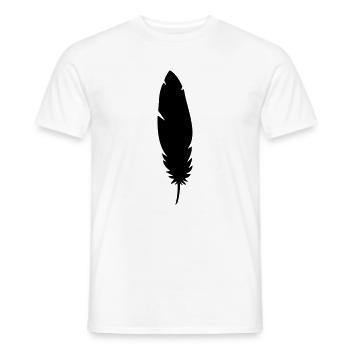 Feather - T-shirt homme - blanc - Devant - AI Model Male 178 dark (178cm)