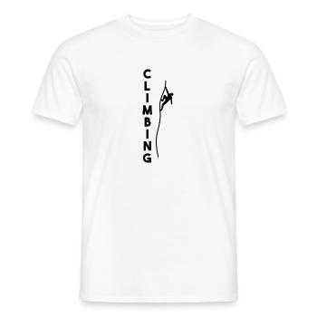 Climbing - Männer T-Shirt - Weiß - Vorne - AI Model Male 178 dark (178cm)