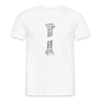 Pillar - Men's T-Shirt - white - Front - AI Model Male 178 dark (178cm)