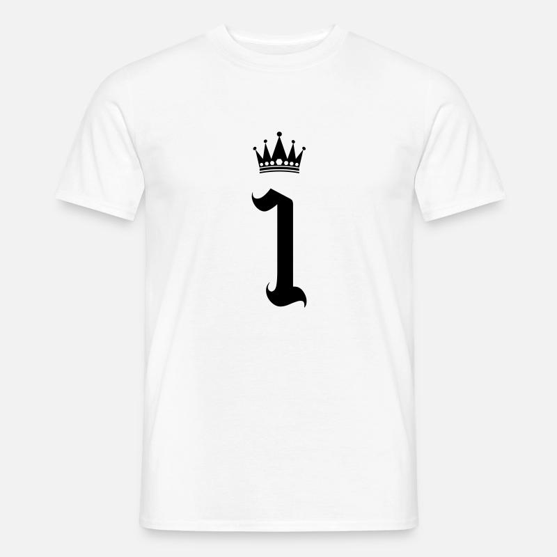 1 krone - Männer T-Shirt - Weiß