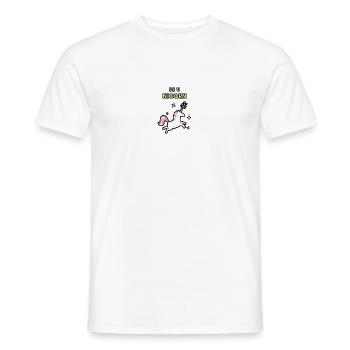 Be U Nicorn Grunge - T-shirt homme - blanc - Devant - AI Model Male 178 dark (178cm)