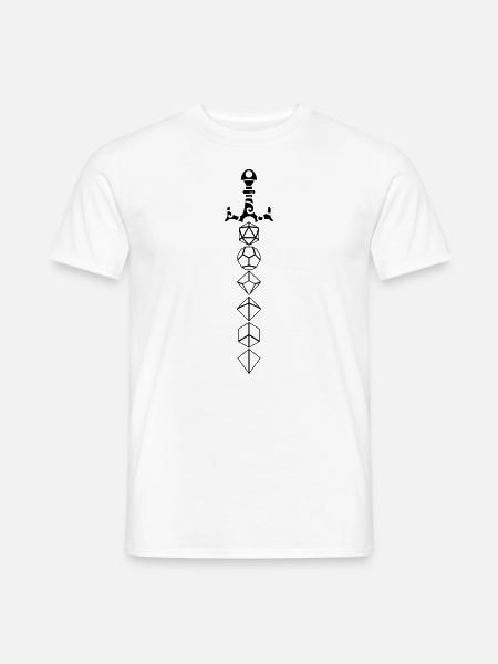 Dungeon Dice Sword - Men's T-Shirt - white