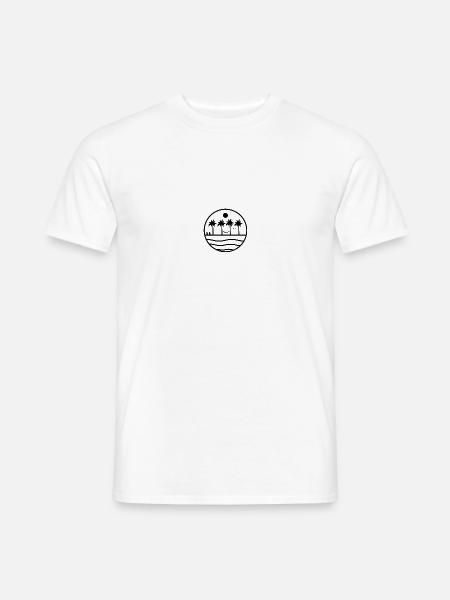sun sea beach - Men's T-Shirt - white
