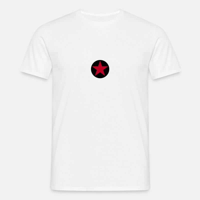 SternKreis 2col - Männer T-Shirt - Weiß