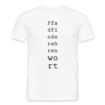 Pfadfinderehrenwort - Männer T-Shirt - Weiß - Vorne - AI Model Male 178 dark (178cm)