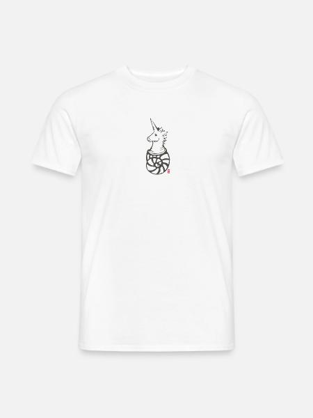 Licorne-L'hermite - T-shirt homme - blanc