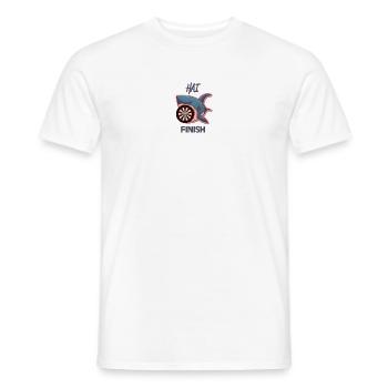 High Finish - Lustig für Dart Fans und Events - Männer T-Shirt - Weiß - Vorne - AI Model Male 178 dark (178cm)