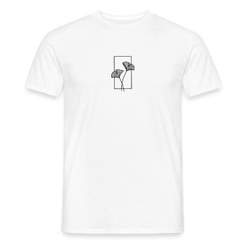 Pflanze: Ginko - Männer T-Shirt - Weiß - Vorne - AI Model Male 178 dark (178cm)