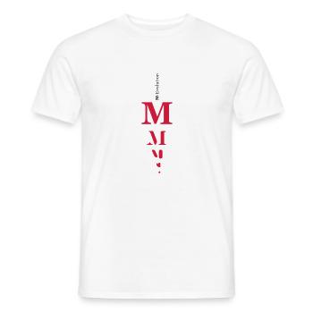 M girl - Männer T-Shirt - Weiß - Vorne - AI Model Male 178 dark (178cm)
