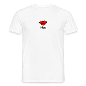 CHRISTMAS. YEAR. ANNIVERSARY. RETIREMENT. FEAST. HEART. - Men's T-Shirt - white - Front - AI Model Male 178 dark (178cm)
