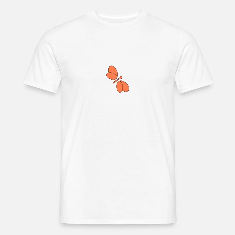 Kleiner Schmetterling - Männer T-Shirt - Weiß