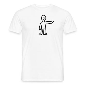 Zeigen - Line - Männer T-Shirt - Weiß - Vorne - AI Model Male 178 dark (178cm)