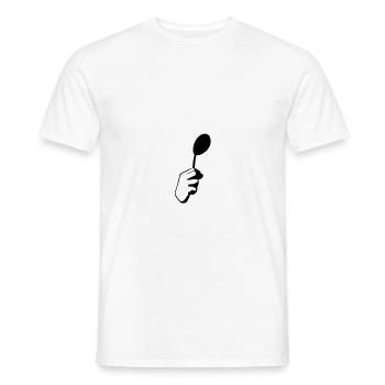 There is no spoon - T-shirt homme - blanc - Devant - AI Model Male 178 dark (178cm)