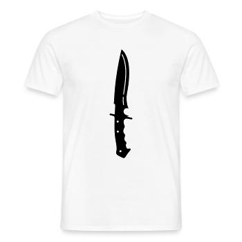 Messer icon - Männer T-Shirt - Weiß - Vorne - AI Model Male 178 dark (178cm)