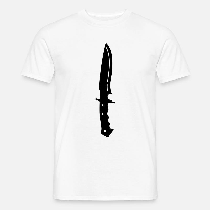 Messer icon - Männer T-Shirt - Weiß