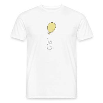 Gelber Luftballon - Männer T-Shirt - Weiß - Vorne - AI Model Male 178 dark (178cm)