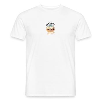 classic not old - Men's T-Shirt - white - Front - AI Model Male 178 dark (178cm)