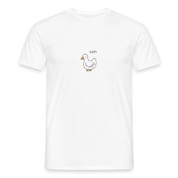 Gans - Männer T-Shirt - Weiß - Vorne - AI Model Male 178 dark (178cm)