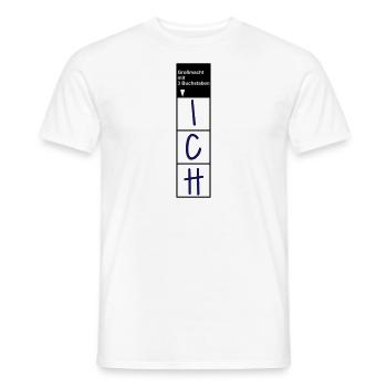 Witziger Großmacht mit 3 Buchstaben Selbst Spruch - Männer T-Shirt - Weiß - Vorne - AI Model Male 178 dark (178cm)